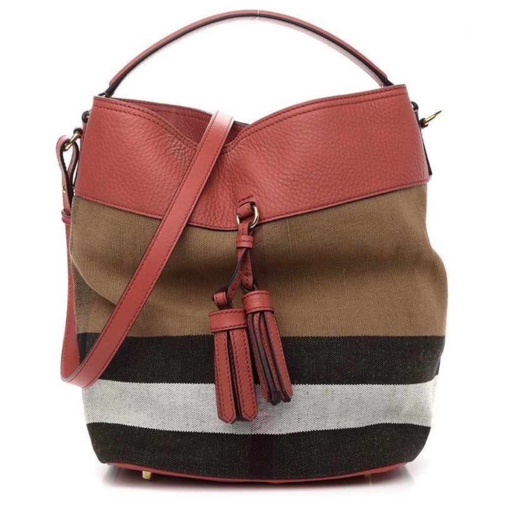 Burberry
Ashby Tassel Bag House Check Canvas with Leather Medium